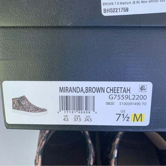 Naturalizer Women’sAnkle Booties Miranda US 7.5 M Cheetah Brown Faux Leather - Picture 8 of 9